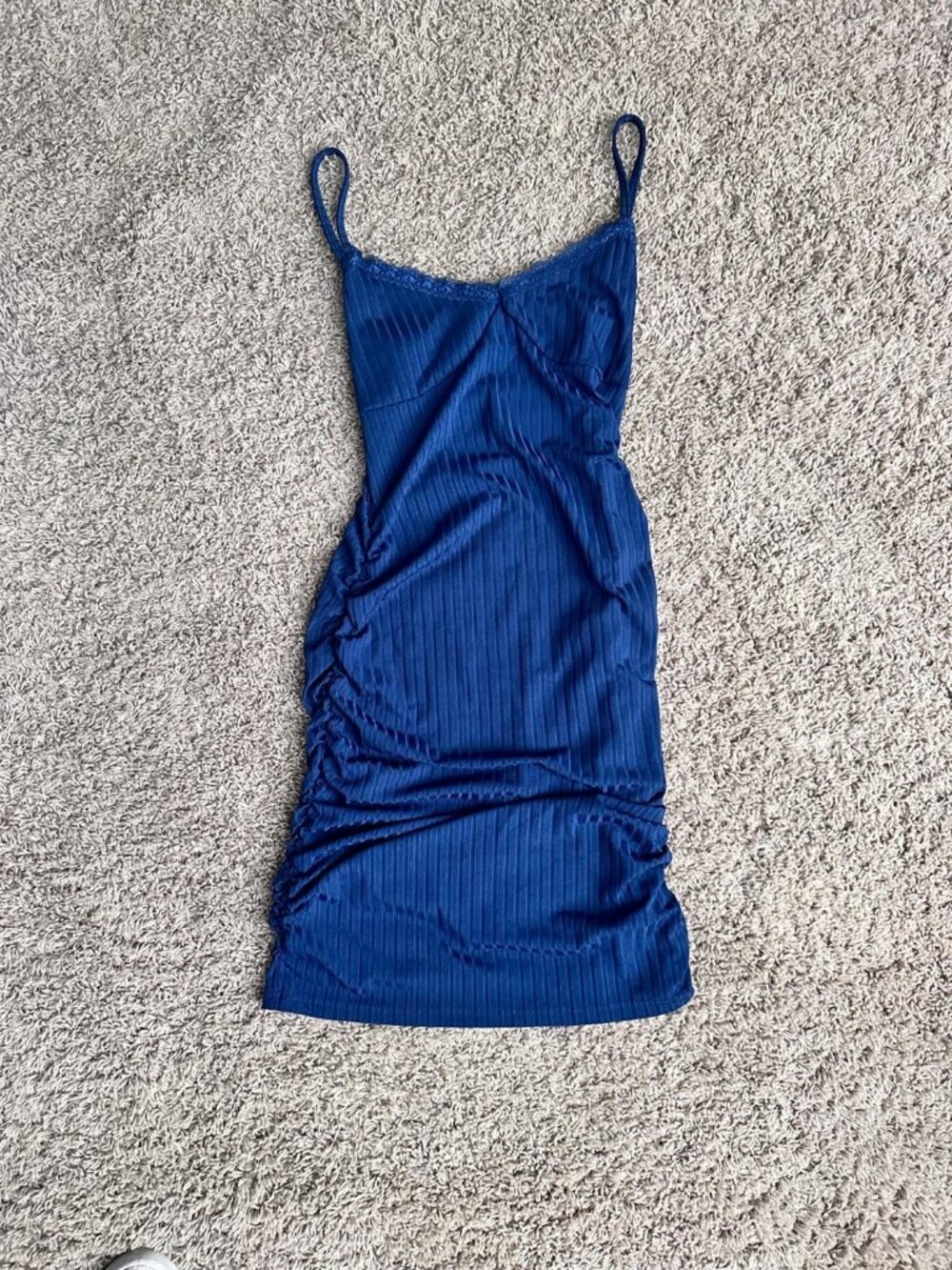 Blue Spaghetti Strap Dress